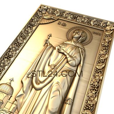 Icons (Holy Martyr Sophia, IK_0017) 3D models for cnc